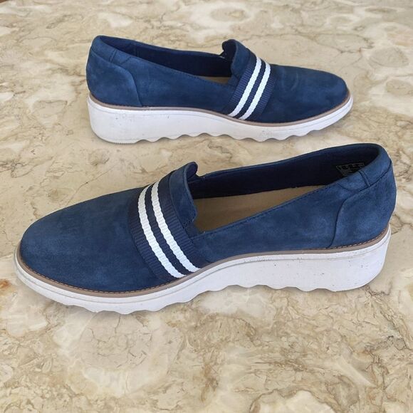 Clarks Ultimate Comfort Collection Leather Nautical Slip On Shoes - Picture 6 of 12